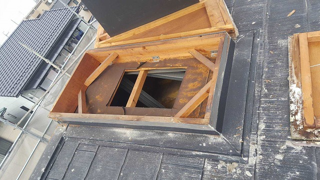 換気棟の解体後